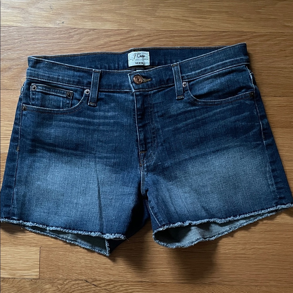 J. Crew Stretch Denim Cutoff Shorts - 28 - Like New!